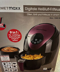 GOURMETmaxx 1500W Heißluft-Fritteuse -Schwarz lila