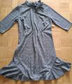 Jersey Kleid lang, gr.46, Grau kariert ,Viskose, NEU