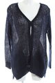 TWIN-SET SIMONA BARBIERI Grobstrickjacke Damen Gr. DE 38 blau Casual-Look