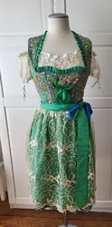 Dirndl 40 grün türkis