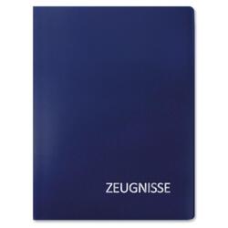 Roth Zeugnismappe Basic Blau Mappe mit Einband Zeugnisse Präsentationsmappe