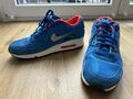 Nike Air Max 90 Essential Gr. 40,5 Blau Neon Orange