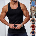 Muskelshirt Herren Sport Tanktop Gym T-Shirt Bodybuilding Hemd Trägershirt Weste