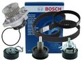 BOSCH Zahnriemen + Rollensatz Wasserpumpe VAG 1.4 16V / BUD BCA BXW BKY AUA