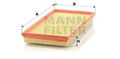 Luftfilter Filtereinsatz C 3594/1 MANN-FILTER für JEEP VOLVO