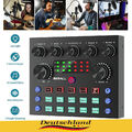 Professional Blutooth Audio Mixer Live Sound Card for Live Streaming Broadcast