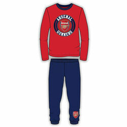 Arsenal Football Club Jungen Mädchen langärmeliger Pyjama-Set Alter 4 5 6 7 8 9 10