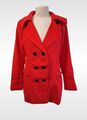 Damen Roter Mantel Matrosenmantel Gr 40 L Fleecejacke Fleecemantel 50er 60er Roc