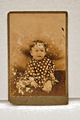 Antik Parsi Baby Fotografie Circa Frühe 1900s Portrait Auf Karton Unterstützung