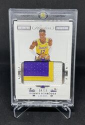 Panini 2020-21 Flawless Dennis Schröder Lakers Game Worn Patch 04/15 NBA