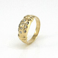 Ring  585/- 14k. mit Brillantbesatz ca. 0,10ct. Gr. 55