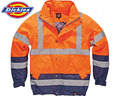 VERKAUF Dickies wasserdichte zweifarbige Pilotenjacke SA7005 orange/marineblau 