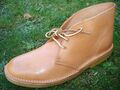 Clarks Originals NATURAL VEG TAN LEATHER Desert Boot Men UK-11 G *MADE IN ITALY*