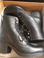 BULLBOXER DAMEN  SCHNÜRBOOTS  SCHWARZ  Gr.38  NEU OVP