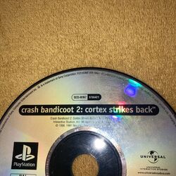 Crash Bandicoot 2: Cortex schlägt zurück Platin Disc nur PS1 1997 Pal Sony LESEN