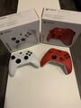 2x Microsoft Xbox Wireless Controller - Robot White + Pulse Red