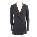 Blazer GUESS Jacke Damen Elegant  Schwarz Doppelreiher Tailliert IT 42 DE 36 Neu