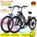 E Bike Pedelec 26Zoll Elektrofahrrad 350W 20AH Battery Citybike für Damen/Herren