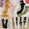 Magnetische Hand-in Hand Socken lustige Cartoon Puppen Strümpfe Paar Pärchen S^