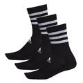 adidas 3-Streifen Crew Socken 3er Pack unisex schwarz