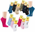 Viskose (Bambus Zellstoff) Sneaker Socken Damen Gr.35-38 im 3er Pack colors