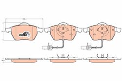 TRW GDB1307 Bremsbelagsatz, Scheibenbremse für AUDI SEAT SKODA VW