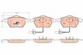 TRW GDB1307 Bremsbelagsatz, Scheibenbremse für AUDI SEAT SKODA VW