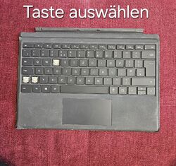 Ersatztasten Für Microsoft Tastatur Surface Pro 3 4 5 6 7 Type Cover Schwarz.