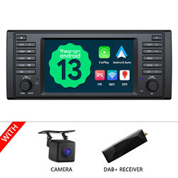 DAB+ Für BMW E39 Android 13 Auto 7" IPS Bildschirm Autoradio Navi Apple CarPlay