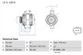 Lichtmaschine Generator Lima BOSCH 0 986 047 150 +122.59€ Pfand für MERCEDES SLK