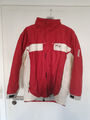 Herren Skijacke, Easy Snow Gr. L, rot-beige, Kaputze im Kragen