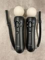 2x Original Sony Playstation Move Motion Controller PS3 + PS4 VR (GEREINIGT)