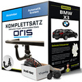 Für BMW X3 Typ F25 Anhängerkupplung abnehmbar +eSatz 13pol uni. 2010-2014 NEU