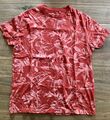 Rotes T-Shirt mit Tarnmuster Kurzarm, 100% Bio-Baumwolle, Größe M/50, ungetragen