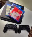 Sony PlayStation 4 Slim 500GB Spielkonsole - Schwarz (CUH-2216A)