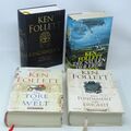 KEN FOLLETT Die Säulen der Erde Tore der Welt Das Fundament der Ewigkeit 4x Buch