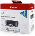 Original Canon Multipack Schwarz / Magenta / Cyan / Grau / Transparent PGI-72 6