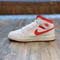 Nike Air Jordan 1 Mid Gr.41 weiß rot FJ3458 160 Herren DamenSchuhe Sneaker Retro