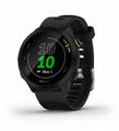 Garmin Forerunner 55 GPS-Uhr - Schwarz mit Silikon-Wechselarmband