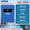 11000W Hybrid Solar Inverter Off-Grid 2*MPPT 160A 230V 48V 500V Pure Sine Wave