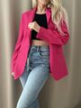 Zara tallierter Blazer Jacke Pink M 36 38 NEU 3003/628