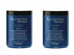 2x Fanola Keraterm Hair Ritual Maske 1000 ml/Haarpflege 