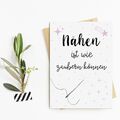 Postkarte Nähen ist wie Zaubern können Nähen Geschenke Karte