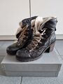 MANAS Design Damen Stiefel mit Fell Gr. 40