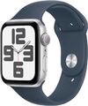 Apple Watch SE 2 (2022) [GPS, inkl. Sportarmband S/M Sturmblau] 44mm Aluminium G