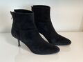 Jimmy Choo Booties Stiefelette Schwarz Wildleder Gr. 36,5