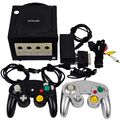 Nintendo GameCube Konsole + 2 Controller NGC schwarz Zustand GUT