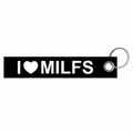 I LOVE MILFS nette alte Damen Schlüsselanhänger Schlüsselband Lanyard 3x16cm