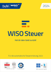 Download-Version WISO Steuer 2024 für die Steuererklärung 2023Key-Versand täglich (Mo-So) zwischen 07:00 und 21:00