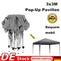 3x3m Pavillon Pop-Up Stabil Gartenzelt UV Faltpavillon Gartenpavillon Partyzelt